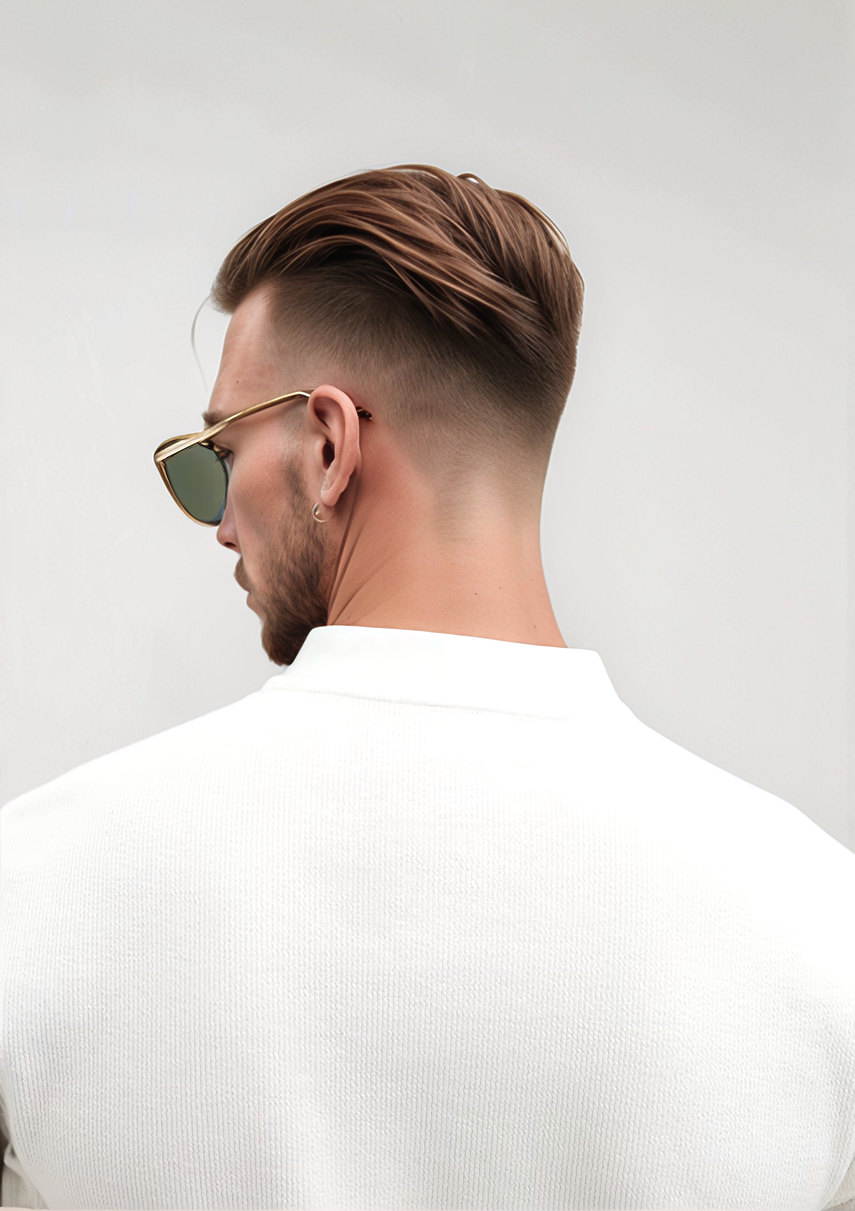 White Retro Zip Polo with Stripe Detailing